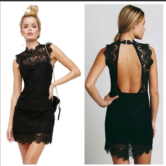 Free People Dresses & Skirts - Black lace Free People dress
